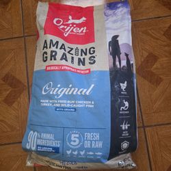 ORIJEN High Protein, Amazing Grains Original Dry Dog Food, 30 lbs