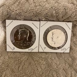 2025 P And D Kennedy Half Dollars.  
