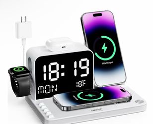 Acer 7 in 1 wireless charging with LED clock