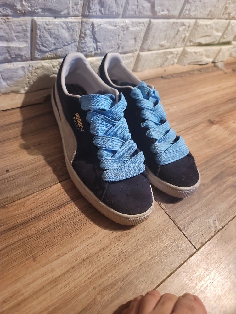 Blue Suede Pumas
