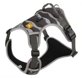 Chesoon Dog Harness 3-in-1 Reflective No Pull Set Grey Large