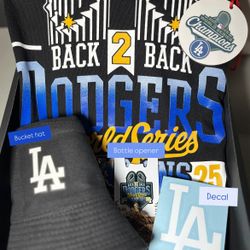 Los Ángeles Dodgers World Series Back To Back Christmas gift Box Last Minute White Elephant Gift Gift Exchange 