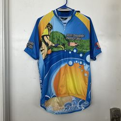 Canari Honolulu Century Ride Half Zip Jersey Shirt L