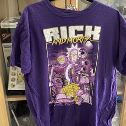 Rick and Morty purple T-shirt