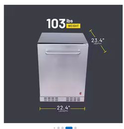 New Charbroil Medallion 23.4-in W x 32.3-in H Refrigerator