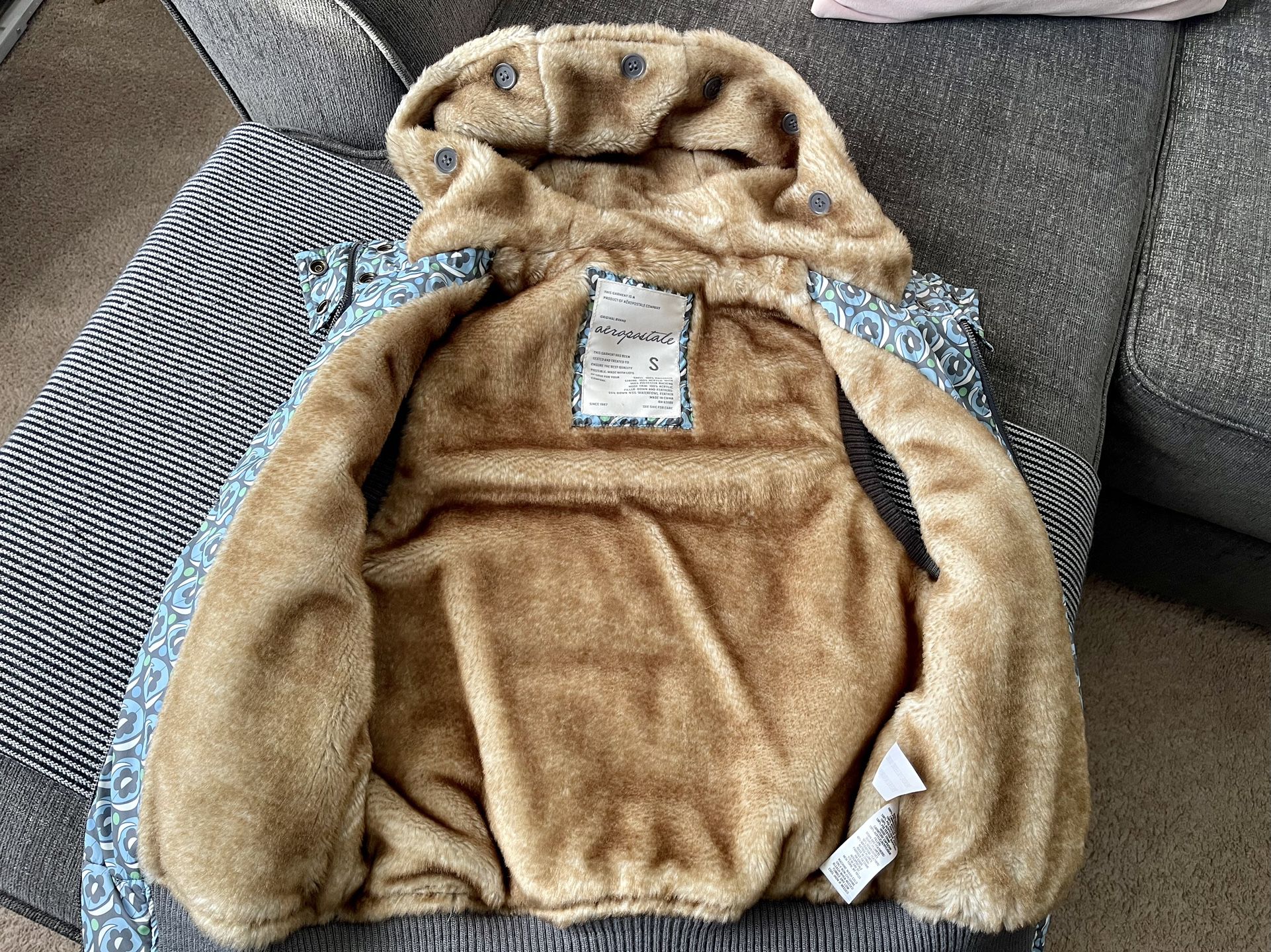 Warm comfy winter vest faux fur lined