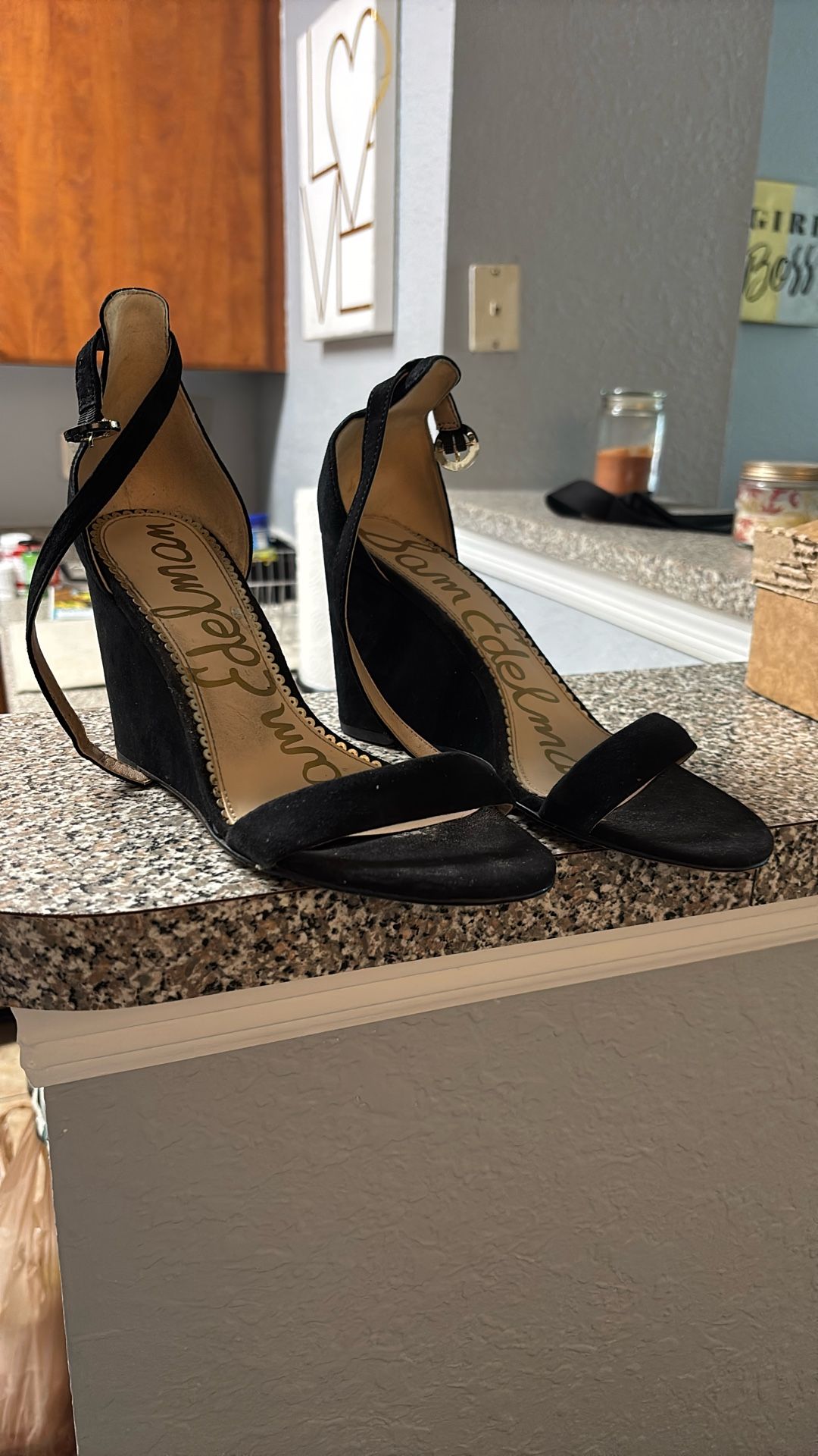 Black Sam Edelman Wedges