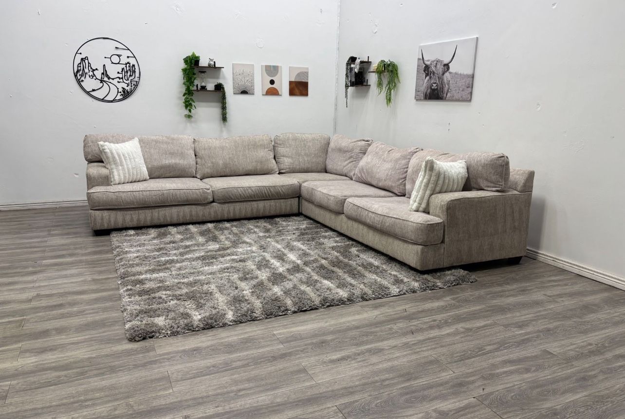 Cream Sectional Couch - Free Delivery 