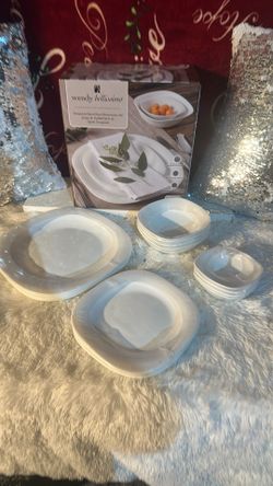 Glass dinnerware set / juego de vajilla