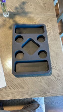 Floating Spa Hot Tub Bar Drink and Food Table Black Refreshment Tray