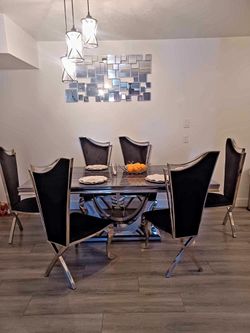Comedor 7piezas Exelentes Condiciones Marmol Original 