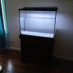 37 Gallon Fish Tank and Cabnet.