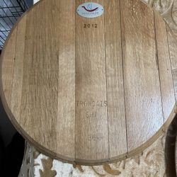 Custom Made Wine Barrel Lid Lazy Susan’s 