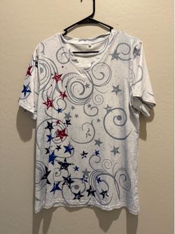 Women’s 4th of July V Neck Shirt