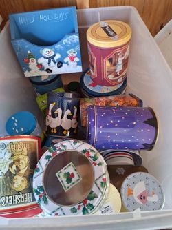 Assorted Vintage Tins, cross posted North riverside