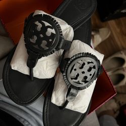 Tory Burch Miller Fringe Sandals