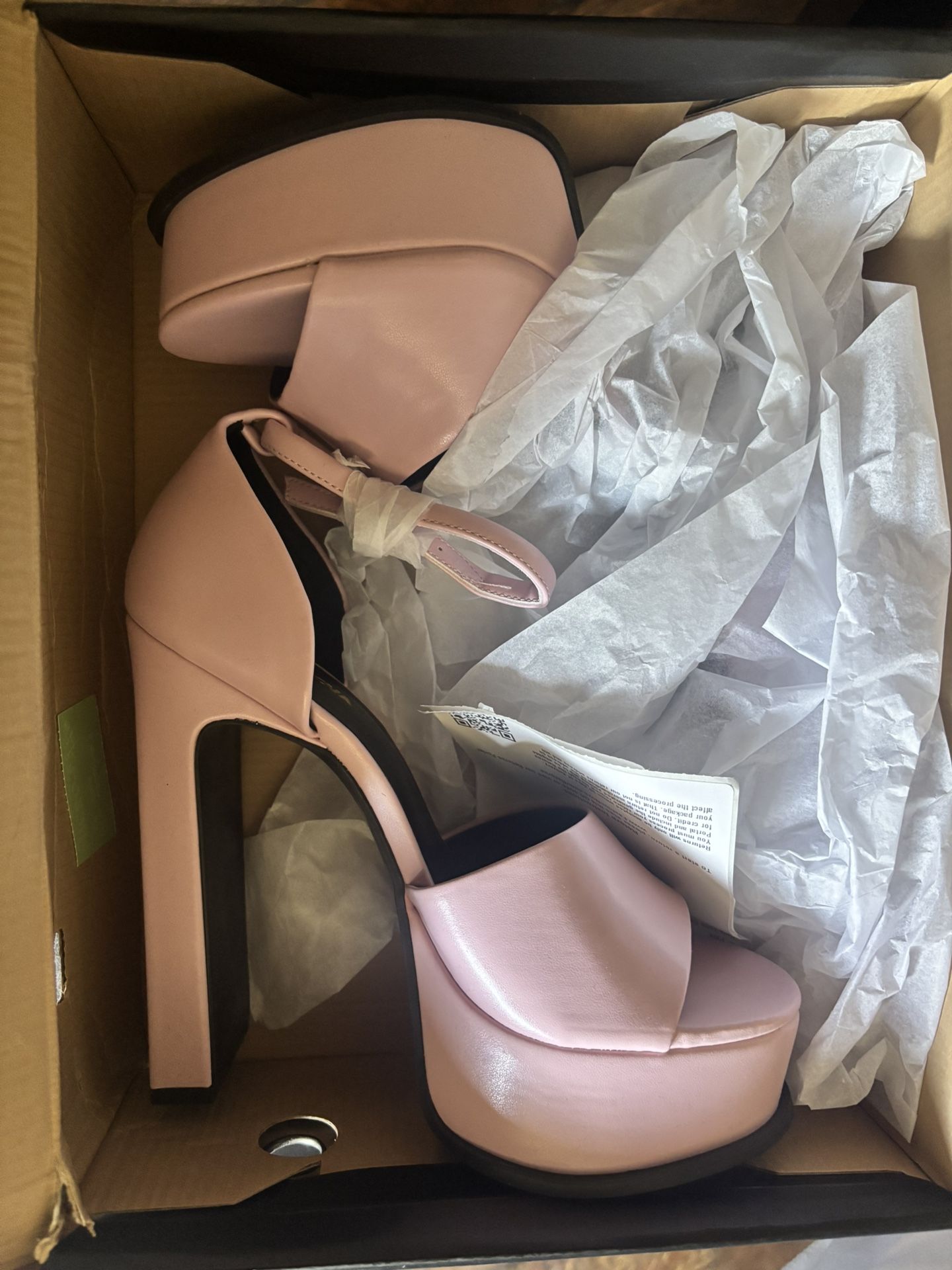 Fashion Nova Pink Platform Heels