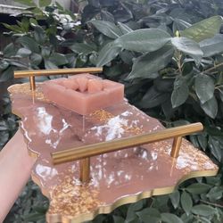 Luxury Marble Tray & Ashtray Set