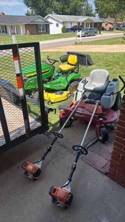 Mowers and trimmers and blower