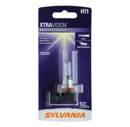 Sylvania H11 XtraVision Halogen Headlight Bulb, 1 Pack, Compatible with Multiple Cars