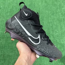 NIKE ALPHA HUARACHE NXT “BLACK / WHITE” METAL BASEBALL CLEATS (Size 10, Men’s)