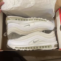 White Air Max 97s Size 9