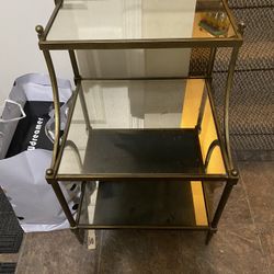 Mirror Shelf Side Table