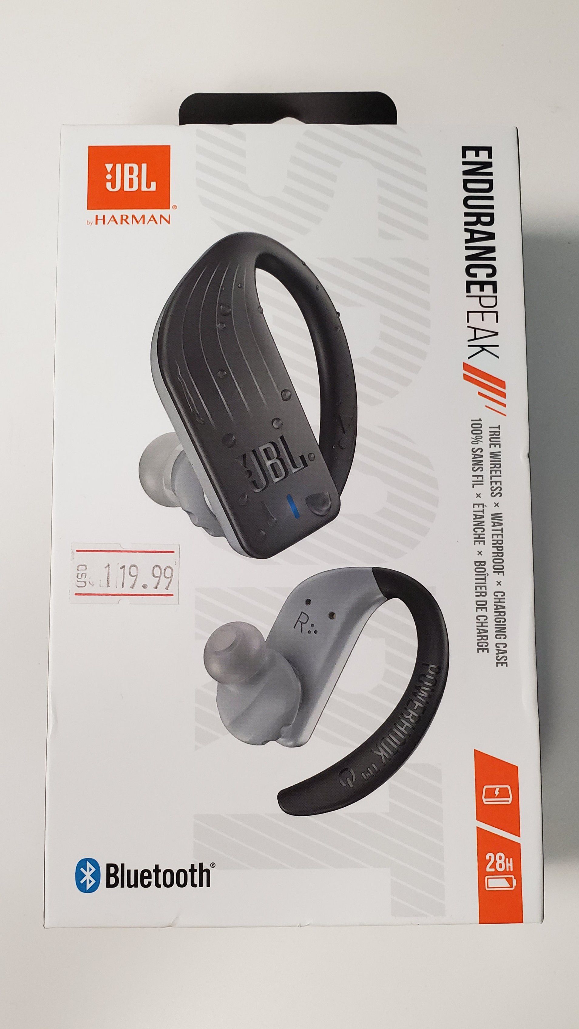 JBL Endurance peak wireless Bluetooth headphones airpods