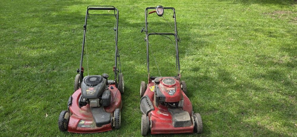 Craftsman and Toro Lawnmower *Neither Starts Reliably*