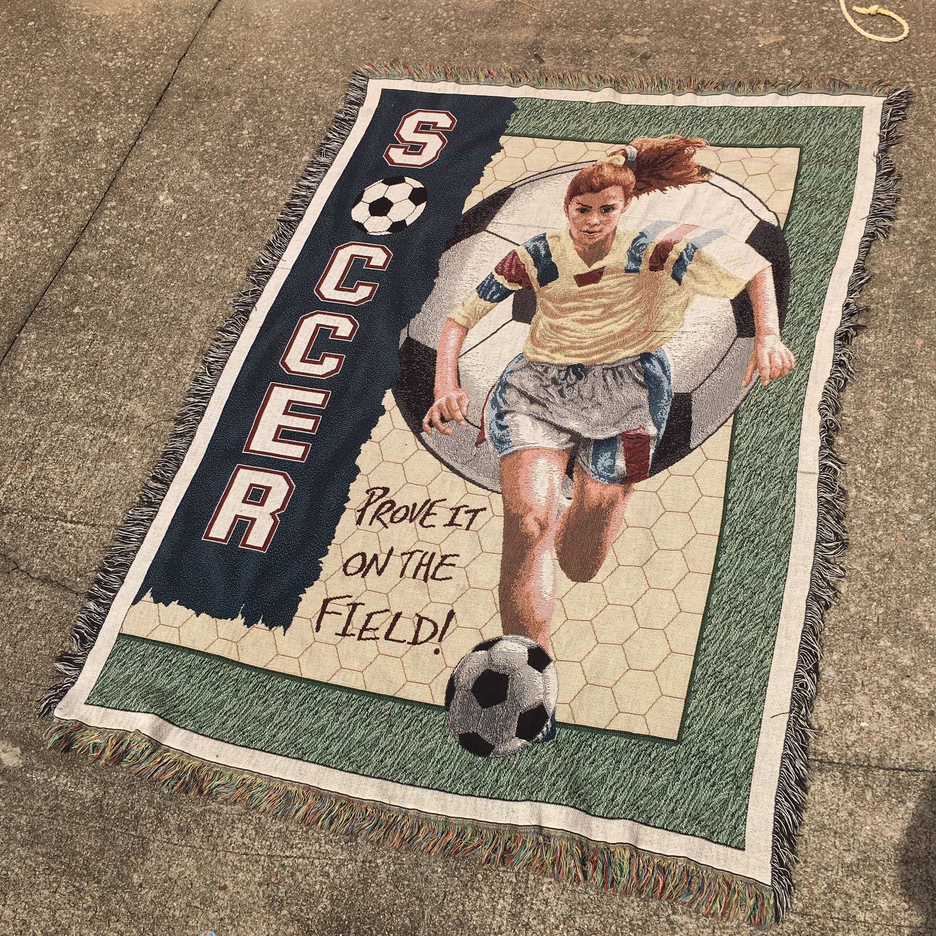 MIA HAMM TAPESTRY BLANKET