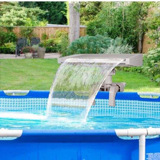 *Cascade Fountain Waterfall for Above-Ground Swimming Pools* Adjustable Attachment Clamp Accessory (NEW/OPEN BOX)