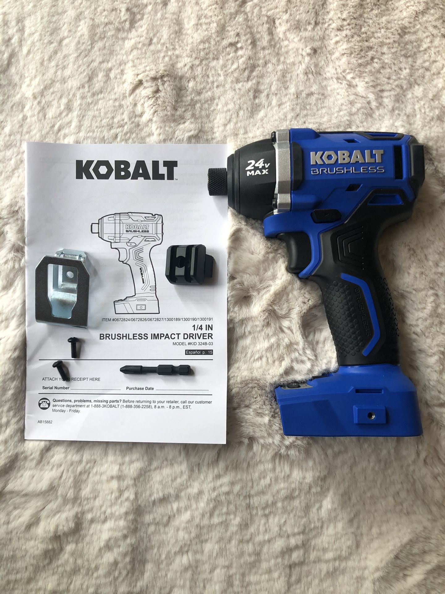 Kobalt 24v 1/4” impact drill