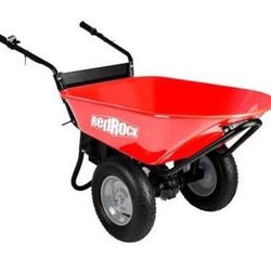 New Electric Wheelbarrow, 24V DC 180W AGM Battery 330lbs (150kgs) Max Capacity Barrel Dump Material