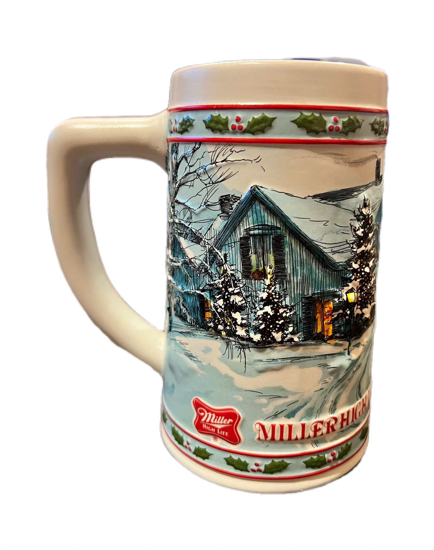 Miller High Life Collector Series 1985 Holiday Beer Stein Limit Edition