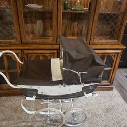 Vintage baby buggy.