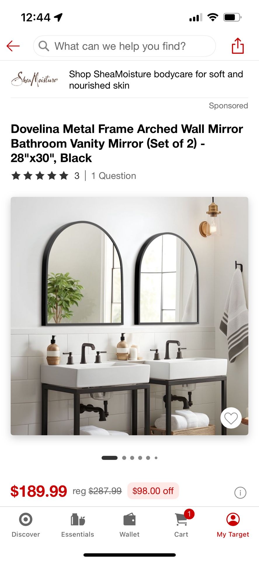 Black Mirrors Set Of 2