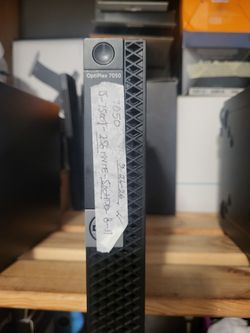 Dell 7050 Optiplex MicroPC i5-7500T 250SSD 500GbHDD 8Gb HDMI WiFi Bluethooth 11Pro Charger