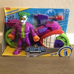 Imaginext XL DC Super Friends Joker XL Figure and Bike