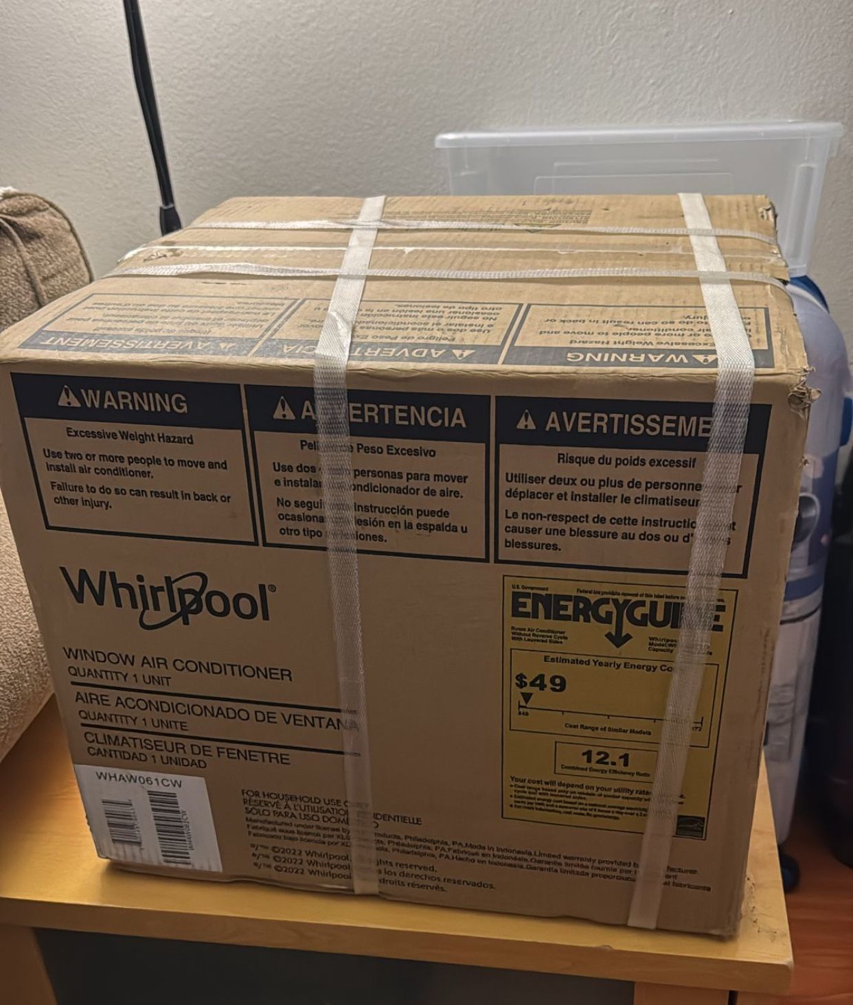 Whirlpool WHAW061CW 250 Sq. Ft. 6000 BTU Window A/C-LOCAL PICK UP ONLY-BRAND NEW