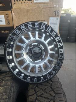17” lock Off road mojave machine face black lip 6x139