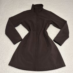 Patagonia Women Brown Long Au Train Fleece Coat