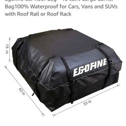 Car Roof Bag - Cargo Waterproof For Cars, SUVs and Vans - Roof Rail or Roof Rack