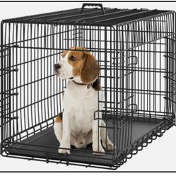 36 Inch Dog Crate Double Door Dog Crate W/Divider for Puppy to Adult Collapsible