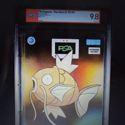 Pokémon Shiny Magikarp Golden PSA Magazine Graded 9.8 Mint New