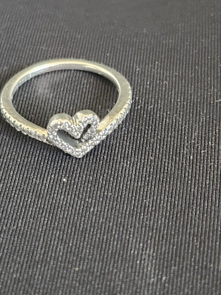 Pandora Sparkling Heart Ring