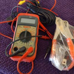 Craftsman Voltage Meter With Accessories And Cable Line Meter