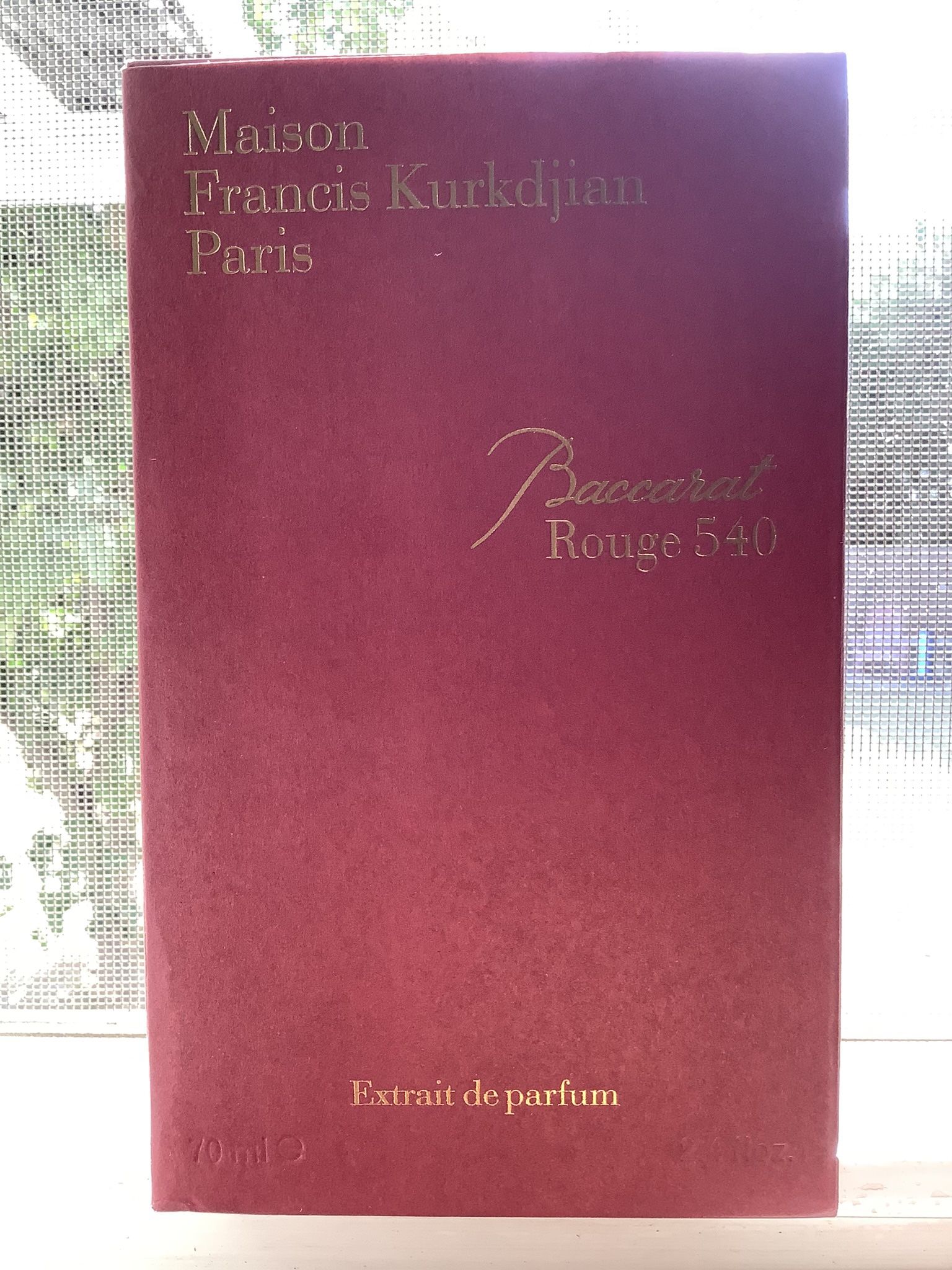 Madison Francis Kurkdjian Paris Baccarat Rouge 540