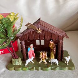 Shiny Brite Nativity Set Vintage