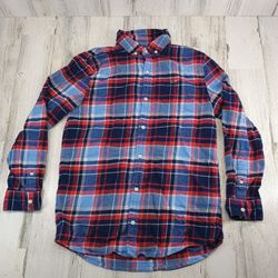 Vineyard Vines Plaid Gingham Classic Fit Tucker Dress Shirt Youth Size Medium