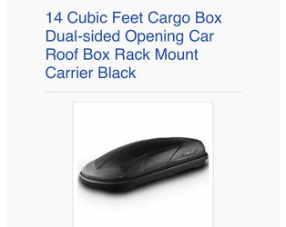 Cargo box 14 cubic feet